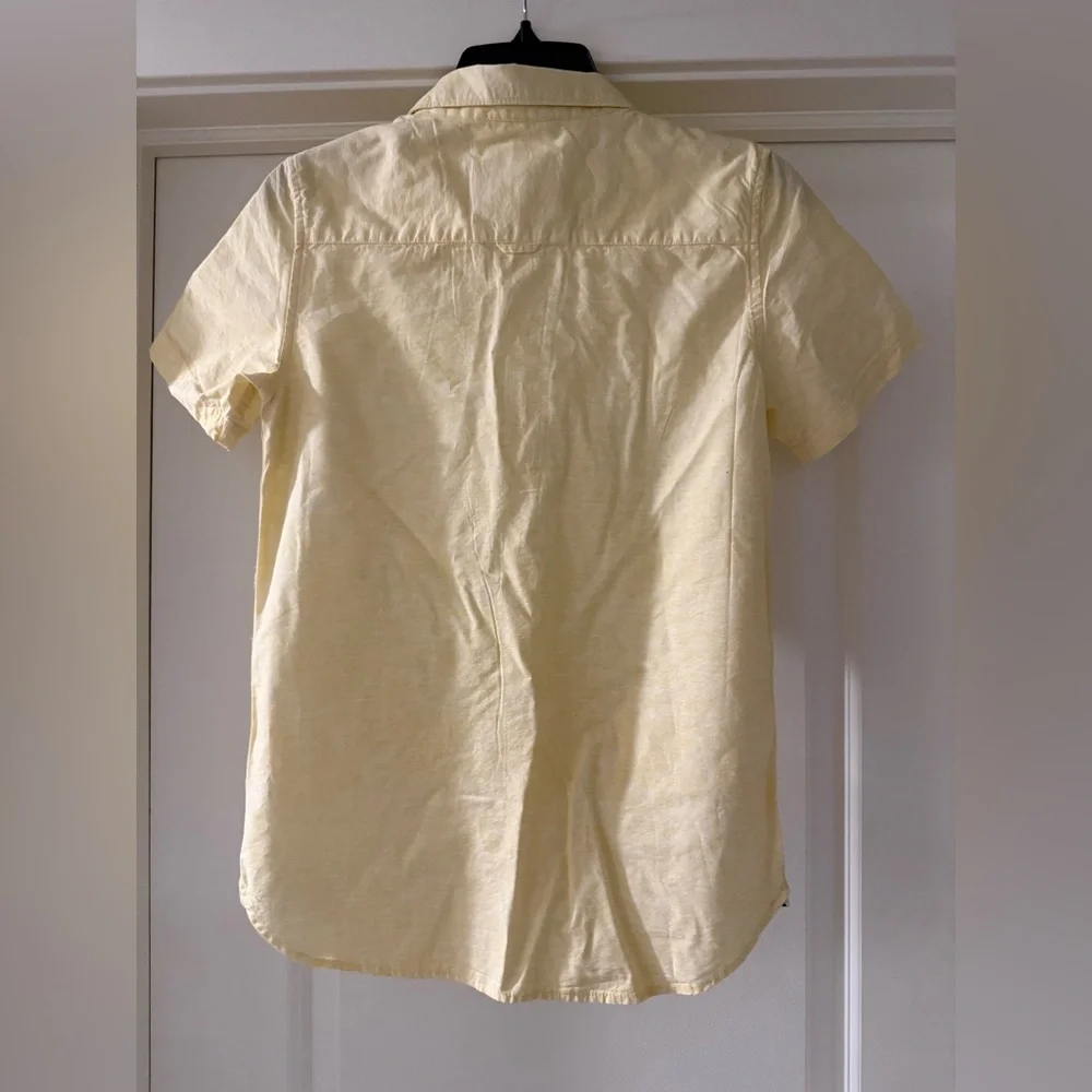 NWT Denim and Flower Rick Singh Yellow Short Sleeve‎ Shirt Size 13/14